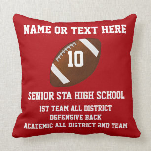 Coussin personnalisé de récompense du football