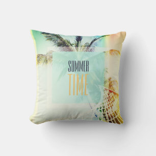 Coussin personnalisé en été rétro