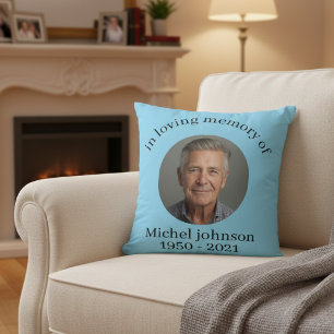 « Coussin personnalisé en mémoire de Michel Johnso