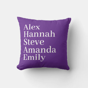 Coussin Personnalisé Enfants Nom Moderne Minimal FamilleVi