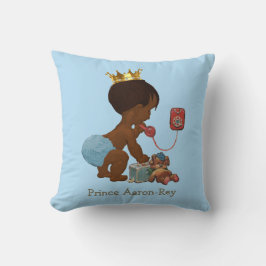 Coussin Personnalisé Ethnic Prince Téléphone Teddy Bear Bl