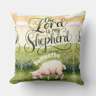 Coussin Personnalisé Le Seigneur est Mon Pasteur chrétien