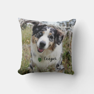 Coussin Personnalisé Merle Australian Shepherd Puppy