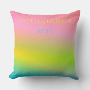 coussin personnalisé "Over the rainbow".