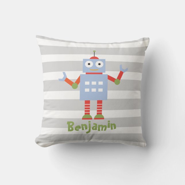 Coussin personnalisé par décor de pièce de crèche (Recto)
