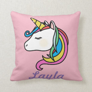 coussin personnalisé par licorne
