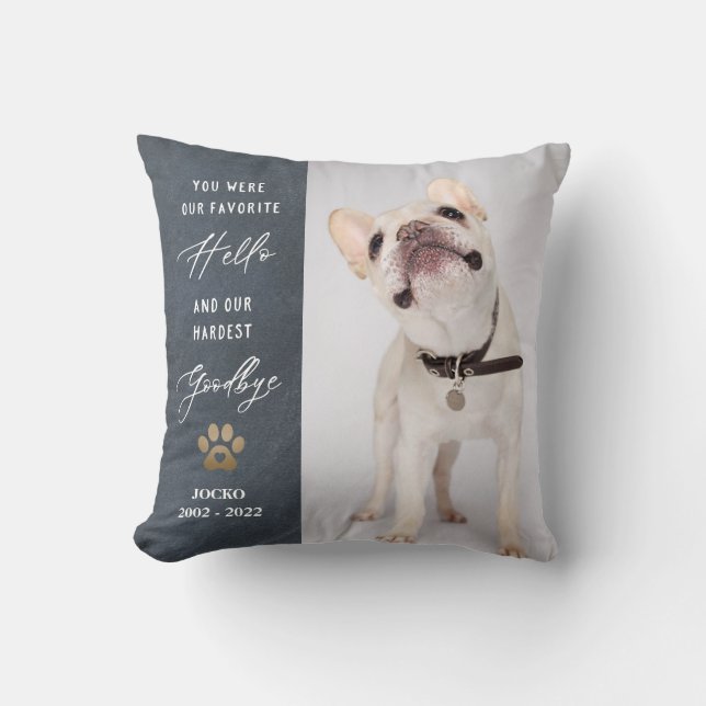 Coussin Personnalisé Pet Memorial Pet Perdre Photo Collage (Recto)