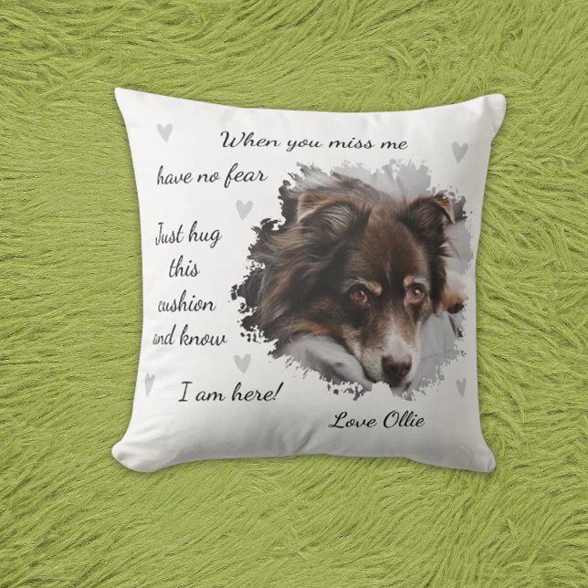 Coussin personnalisé pour chien de Noël en mémoire (Créateur téléchargé)