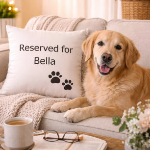 Coussin personnalisé pour chien réservé