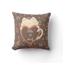 Personnalisé pour les couples mignonne Chat Saint