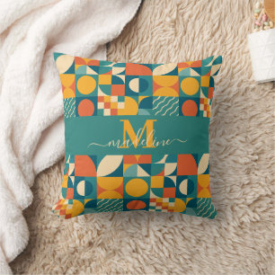 Coussin Personnalisé Retro géométrique coloré