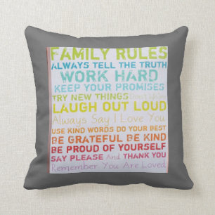 coussin personnalisé— taches d'encre RÈGLES FA