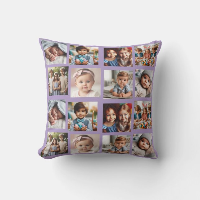 Coussin Personnalisé Toutes Les Occasions 16 Photo Famille (Recto)