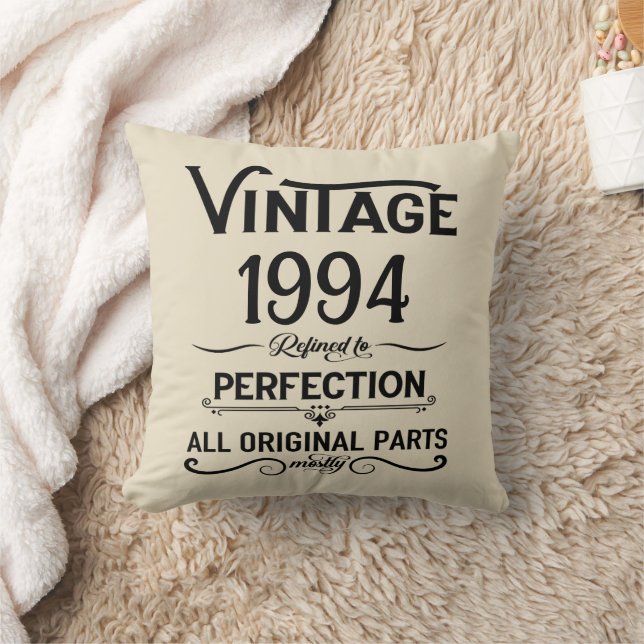 Coussin Personnalisé Trente vintage 30e anniversaire (Couverture)