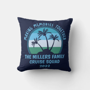 Coussin Personnalisé Vacances en famille Été Réunion Plage
