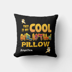 Coussin Personnalisé VOICI MON Halloween CHRÉTIEN COOL