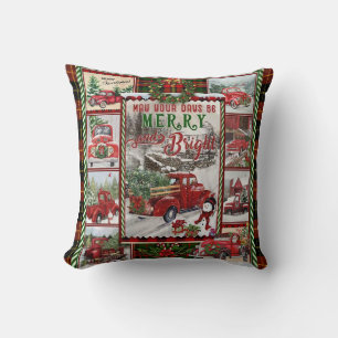 Coussin Personnalisé Votre Joyeux Joyeux Et Lumineux, Noël