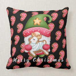 Coussin Personnaliser Candy Gnome Texte et couleur 20"X20"
