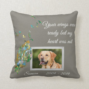 Coussin Personnaliser commémorative de la photo de l'anima