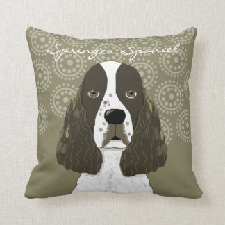 Coussin Personnaliser Espagnol Springer anglais en blanc B