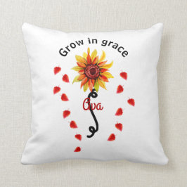 Coussin Personnaliser le devis personnalisé du tournesol