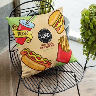 Coussin Personnaliser le logo de l'entreprise   Thème Hotd