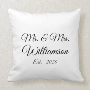 Coussin Personnaliser le nom de famille, l'année, le numér