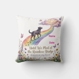 Coussin Personnaliser le pont arc-en-ciel Mémorial de chie