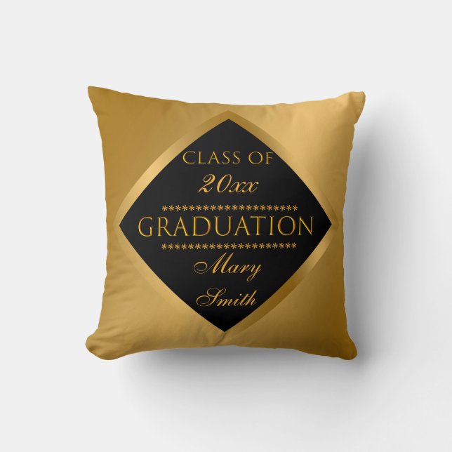 Coussin Personnaliser moderne simple Or (Recto)