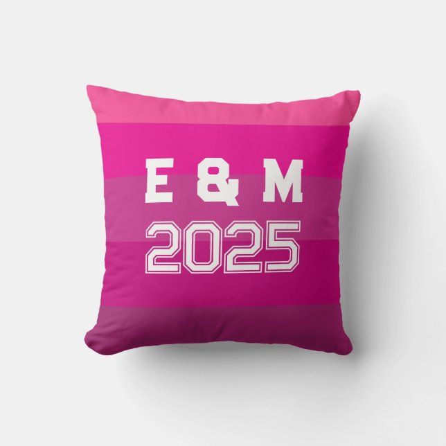 Coussin Personnaliser Monogram Love (Recto)