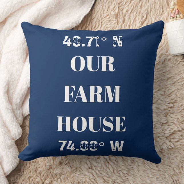 Coussin Personnaliser nos coordonnées de ferme (Couverture)
