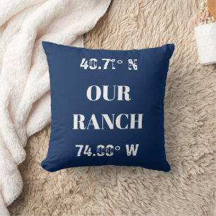 Coussin Personnaliser Nos Coordonnées De Ranch Lancer Orei