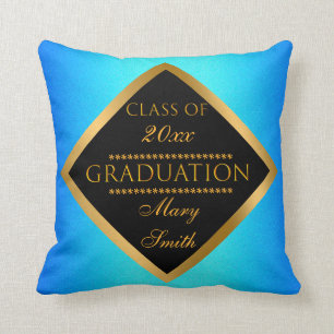 Coussin Personnaliser simple moderne Gold Blue Sky