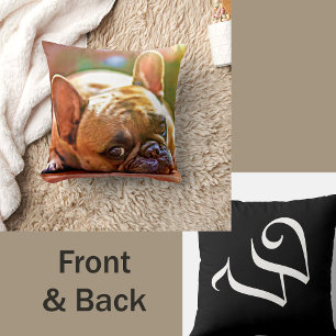 Coussin Personnaliser votre animal de compagnie photo Mono