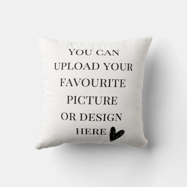 Coussin Personnalisez 16 po x 16 po (Verso)