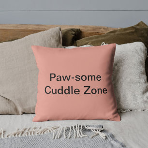 Coussin Personnalisez Animal Familier Chat Citation Drôle 