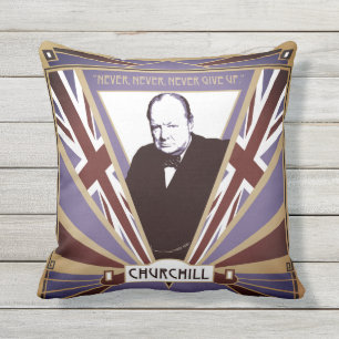 Coussin Personnalisez l'art déco Union Jack de Winston
