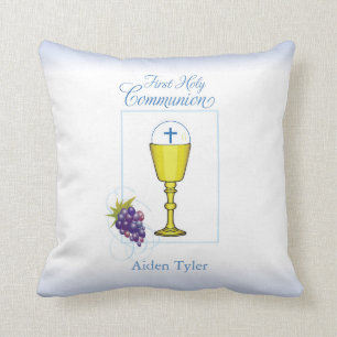 Coussin Personnalisez le premier calice de communion de