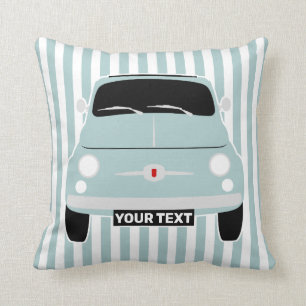 Coussin Personnalisez le Vintage classique Fiat 500