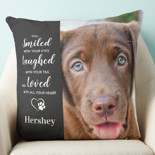 Coussin Pet Memorial personnalisé chien Sympathy cadeau ph