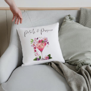Coussin Pétale Prosecco Rose Fleurie Bienvenue à la Mariée