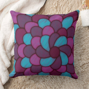 Coussin Pétales de fleurs de gribouillis