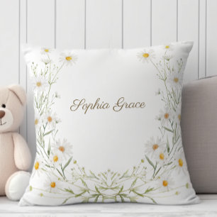 Coussin Pétales de marguerite délicates Fleurs Nouveau Sal