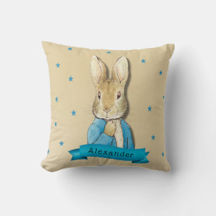 Coussin Peter Rabbit Carottes et Stars Garçon Custom