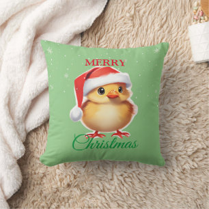 Coussin Petit animal chick Père Noël Costume de Noël