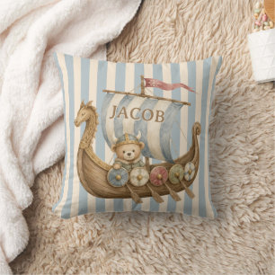 Coussin Petit bateau viking de guerrier pour la nurserie d