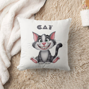 Coussin Petit chat et chien mignon