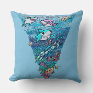 Coussin Petit chien de requin
