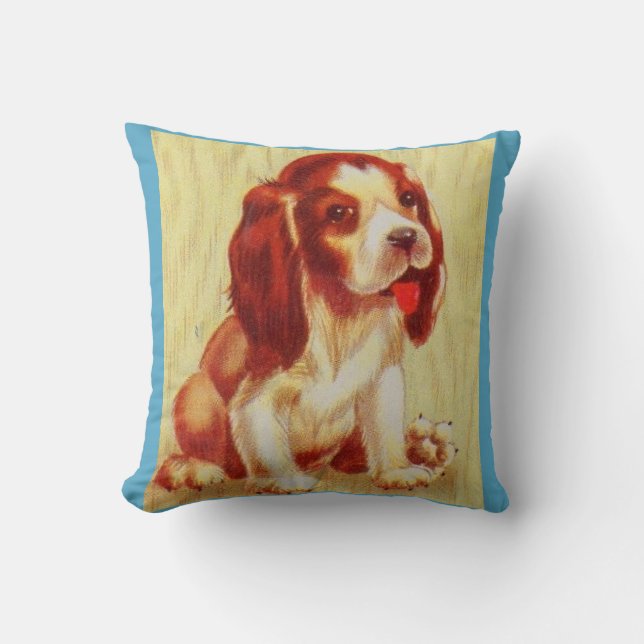 Coussin petit chiot beagle mignon (Recto)
