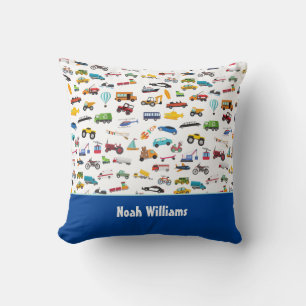 Coussin Petit Garçon Things That Move Vehicle Cars Kid